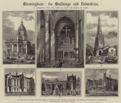 Birmingham, ses bâtiments et ses industries - Henry William Brewer